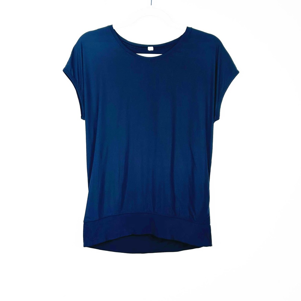 Lululemon Navy Blue If You’re Lucky Athletic Shirt Size 6